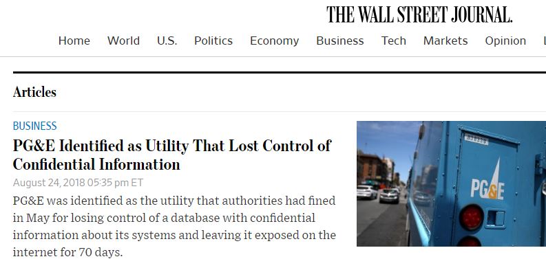 PG&E Endangered The Grid