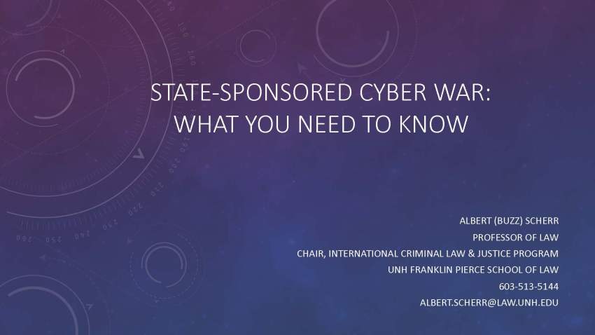 State-Sponsored Cyber War: What You Need to Know